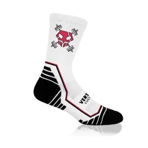 Red X Socks- White (4-8)